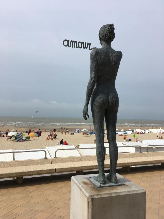 Knus appartement met zicht op zeepolder De Haan Buitenkant foto